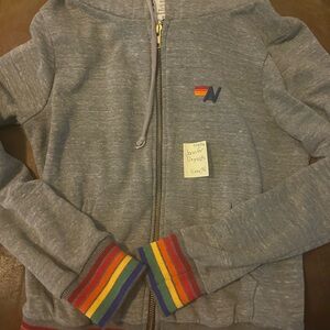 Aviator nation hoodie zip up xs
